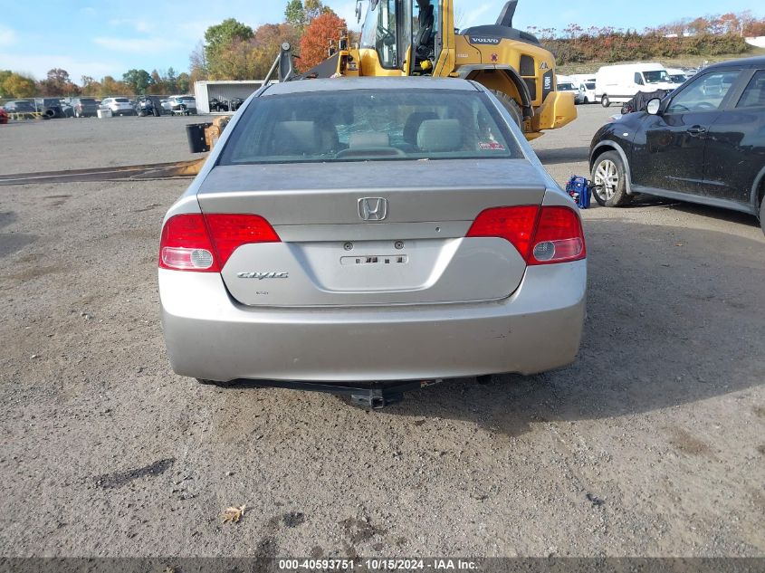 2008 Honda Civic Lx VIN: 2HGFA15598H337728 Lot: 40593751