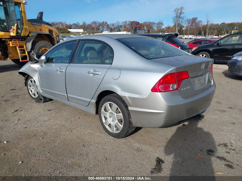 2008 Honda Civic Lx VIN: 2HGFA15598H337728 Lot: 40593751