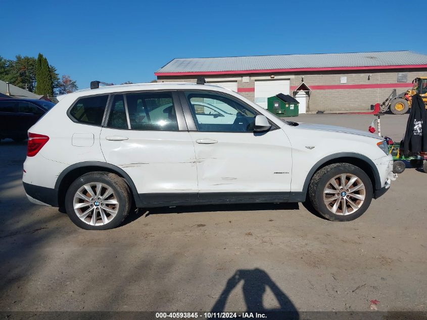 2014 BMW X3 xDrive28I VIN: 5UXWX9C54E0D22831 Lot: 40593845