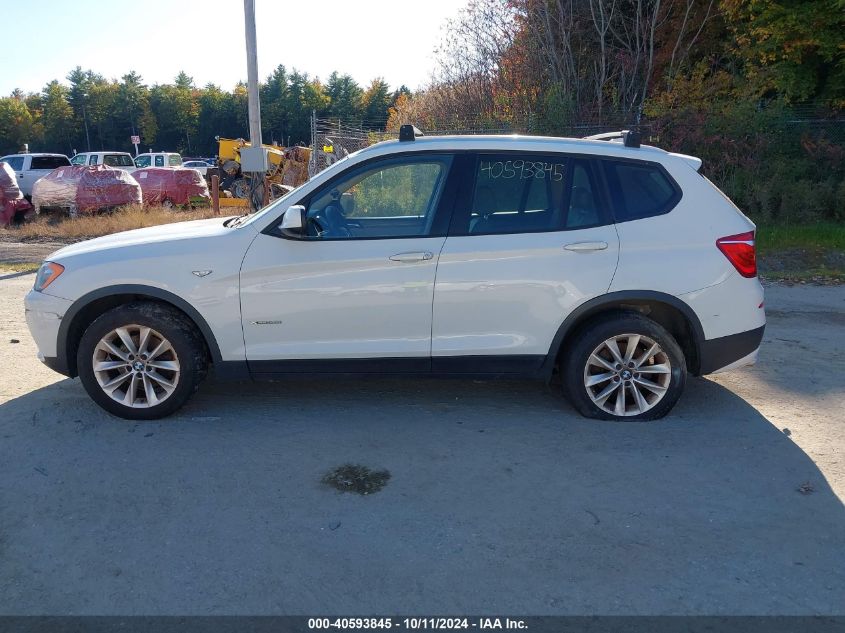 2014 BMW X3 xDrive28I VIN: 5UXWX9C54E0D22831 Lot: 40593845