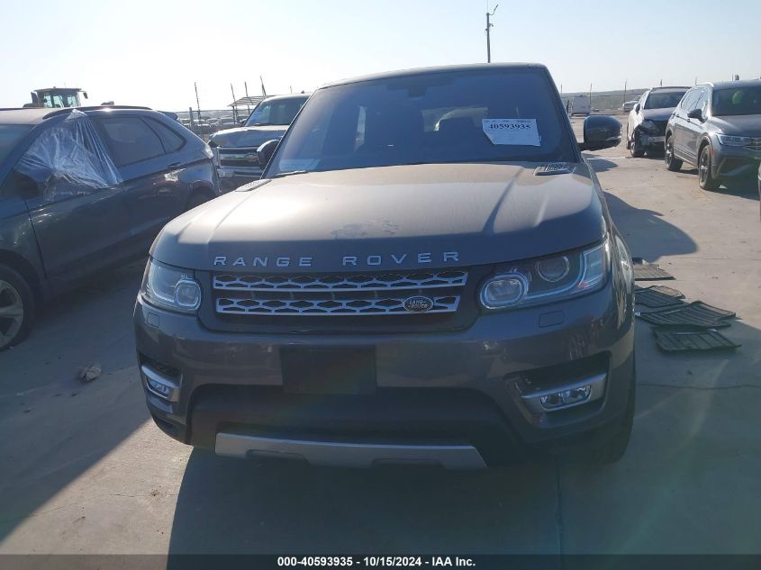 2016 Land Rover Range Rover Sport 3.0L V6 Supercharged Hse VIN: SALWR2VF7GA638350 Lot: 40593935