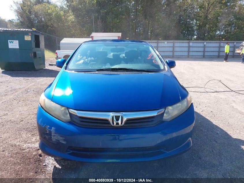 2012 Honda Civic Lx VIN: 2HGFB2F5XCH513065 Lot: 40593939