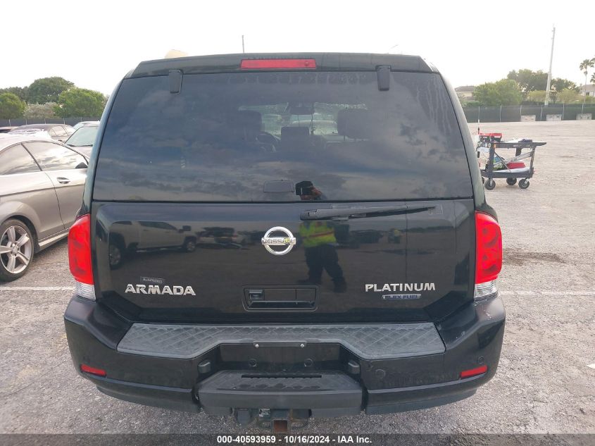 2010 Nissan Armada Platinum VIN: 5N1BA0ND2AN610760 Lot: 40593959