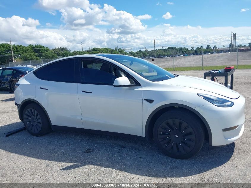 2023 Tesla Model Y Awd/Long Range Dual Motor All-Wheel Drive VIN: 7SAYGDEE8PF619633 Lot: 40593963