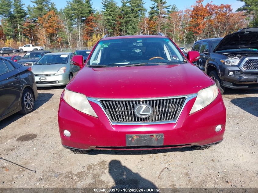 2010 Lexus Rx 350 VIN: JTJBK1BA3A2400961 Lot: 40593979