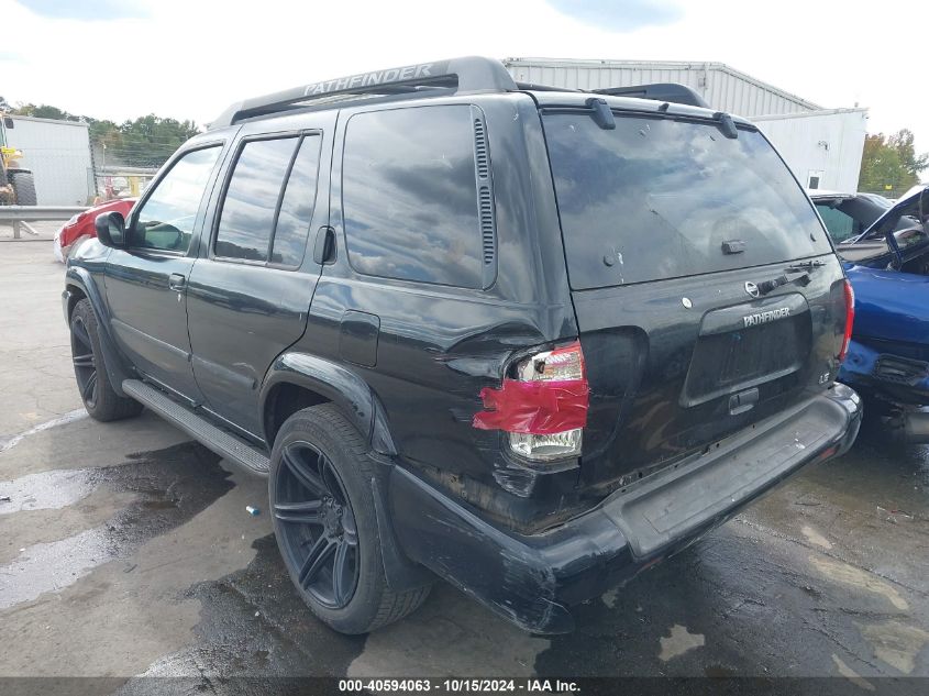 2002 Nissan Pathfinder Le VIN: JN8DR09Y72W710808 Lot: 40594063