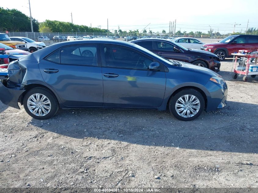 2016 Toyota Corolla Le VIN: 5YFBURHE0GP381110 Lot: 40594081