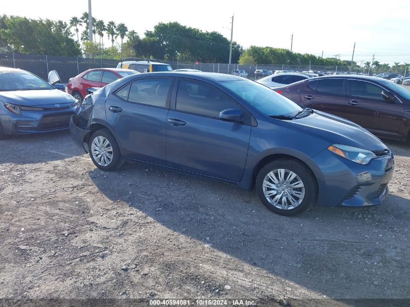 2016 TOYOTA COROLLA LE - 5YFBURHE0GP381110