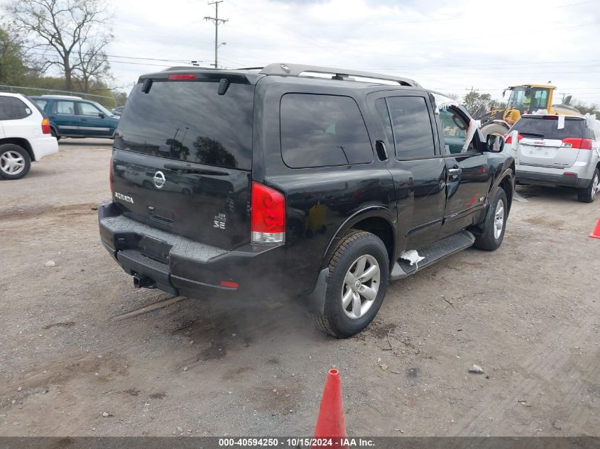 2008 Nissan Armada Se VIN: 5N1AA08C28N609083 Lot: 40594250