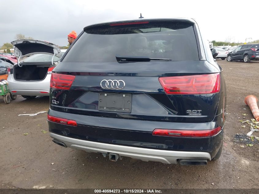 2018 Audi Q7 3.0T Premium VIN: WA1VAAF70JD011081 Lot: 40594273