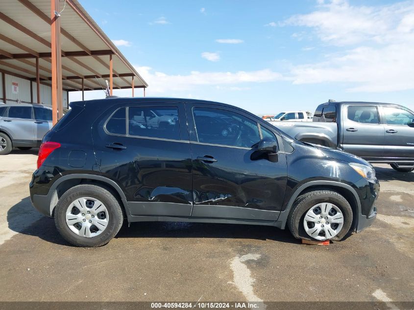 2018 Chevrolet Trax Ls VIN: 3GNCJKSB0JL375757 Lot: 40594284