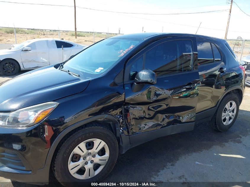 2018 Chevrolet Trax Ls VIN: 3GNCJKSB0JL375757 Lot: 40594284