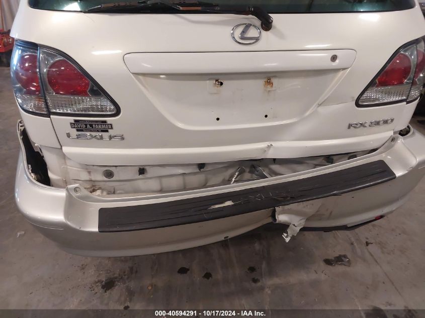 2001 Lexus Rx 300 VIN: JTJHF10U310171267 Lot: 40594291