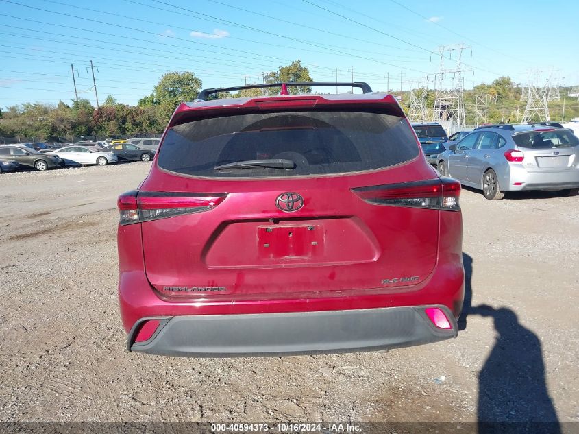 2021 Toyota Highlander Xle VIN: 5TDGZRBH1MS541315 Lot: 40594373