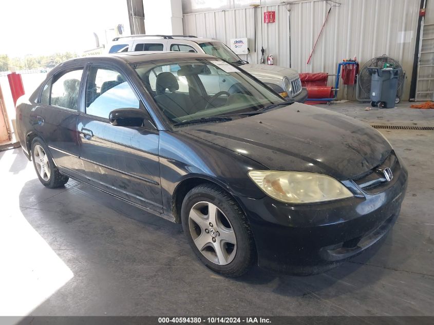 2005 Honda Civic Ex VIN: 2HGES26755H502748 Lot: 40594380