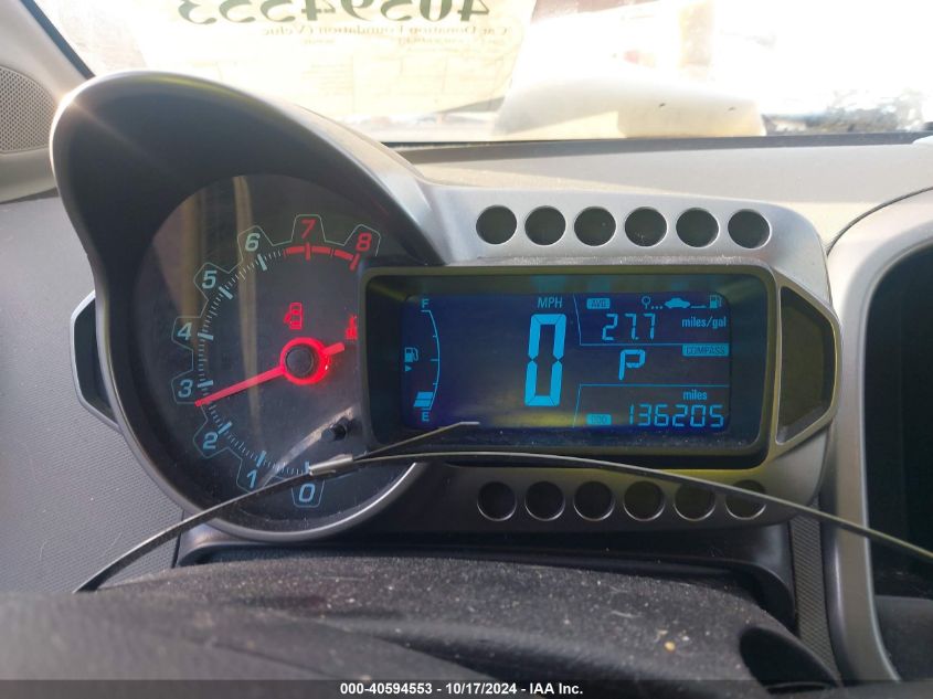 2012 Chevrolet Sonic Lt VIN: 1G1JC5SH1C4204209 Lot: 40594553