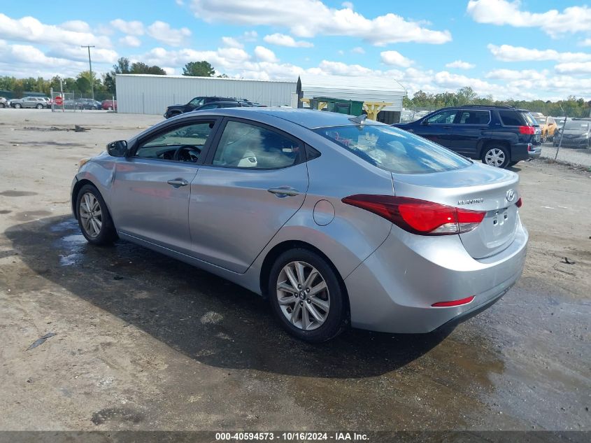 2015 Hyundai Elantra Se VIN: 5NPDH4AE6FH632833 Lot: 40594573