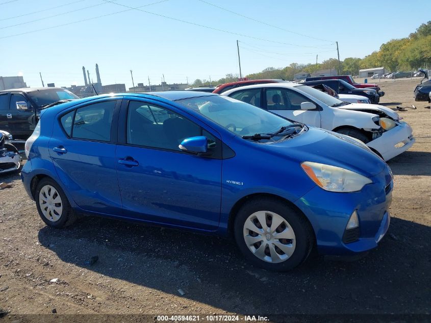 2012 Toyota Prius C Two VIN: JTDKDTB32C1509365 Lot: 40594621