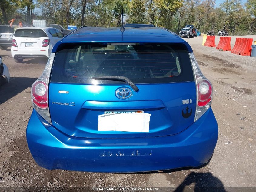 2012 Toyota Prius C Two VIN: JTDKDTB32C1509365 Lot: 40594621