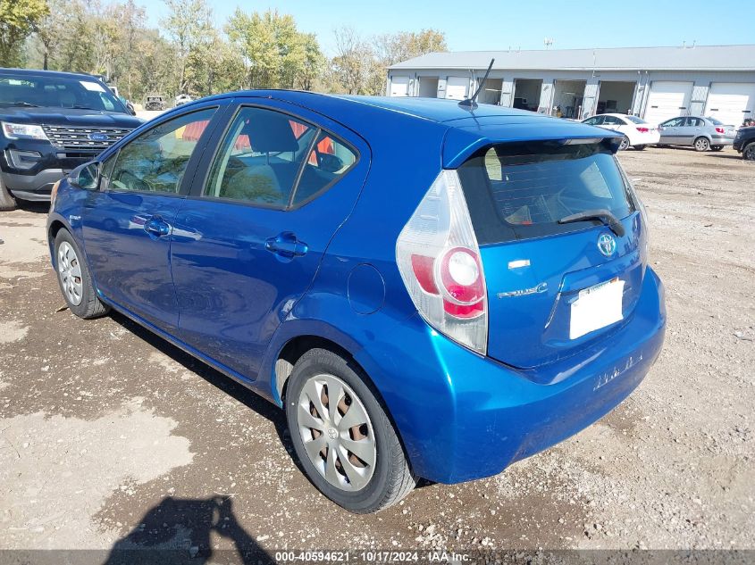 2012 Toyota Prius C Two VIN: JTDKDTB32C1509365 Lot: 40594621