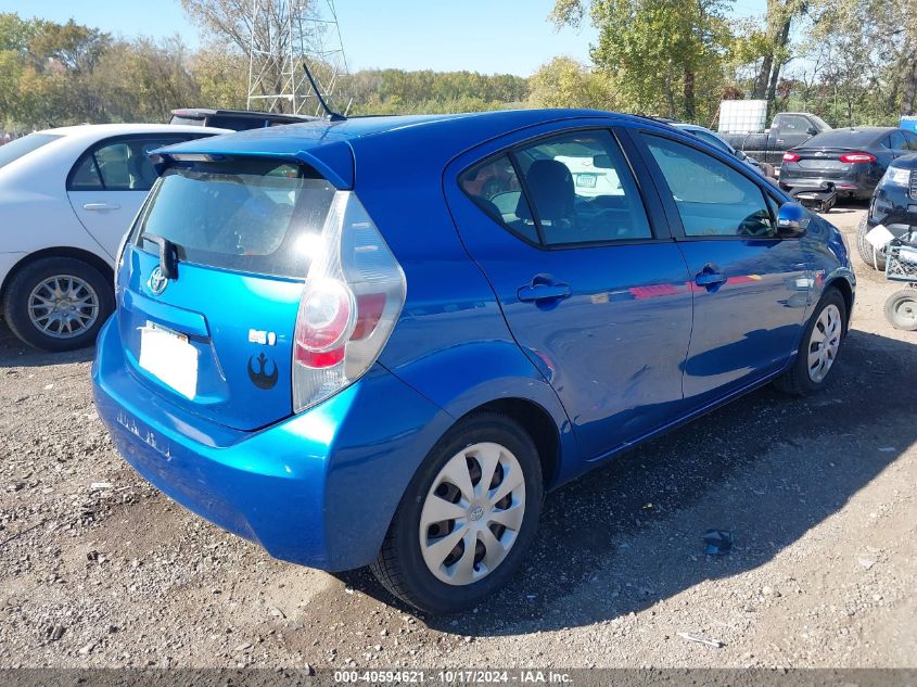 2012 Toyota Prius C Two VIN: JTDKDTB32C1509365 Lot: 40594621