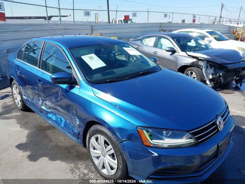 2017 Volkswagen Jetta 1.4T S VIN: 3VW2B7AJ7HM386893 Lot: 40594625