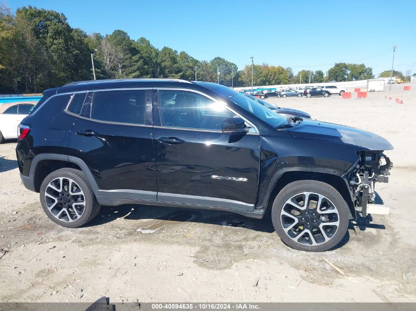 2018 Jeep Compass Limited 4X4 VIN: 3C4NJDCB9JT206753 Lot: 40594635