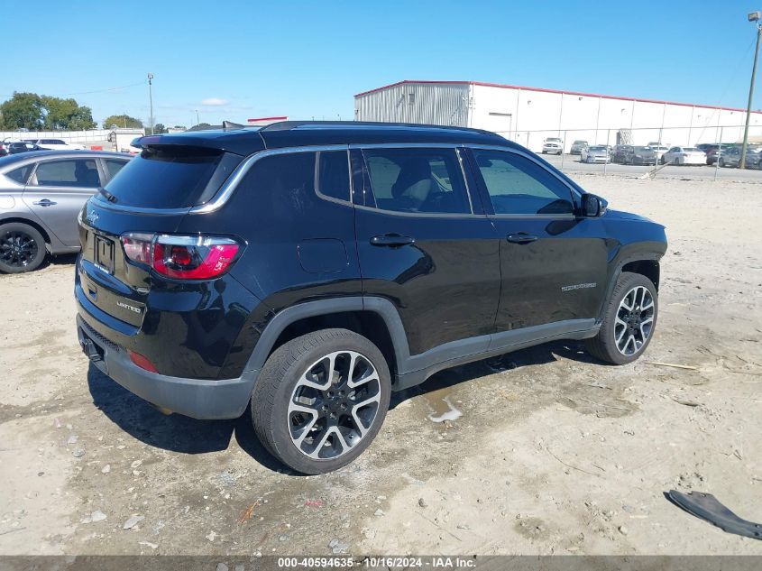 2018 Jeep Compass Limited 4X4 VIN: 3C4NJDCB9JT206753 Lot: 40594635