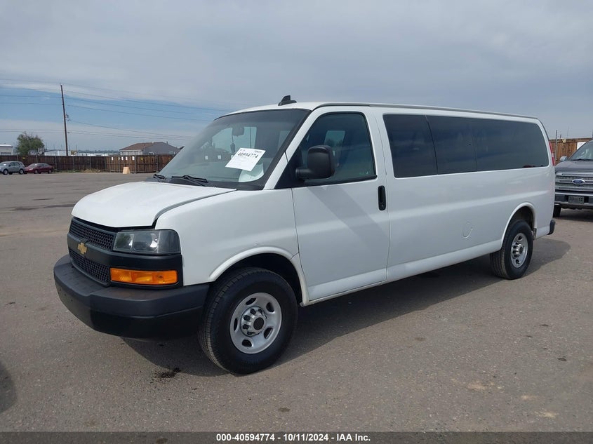 2020 CHEVROLET EXPRESS PASSENGER RWD 3500 EXTENDED WHEELBASE LT - 1GAZGPFG4L1180493