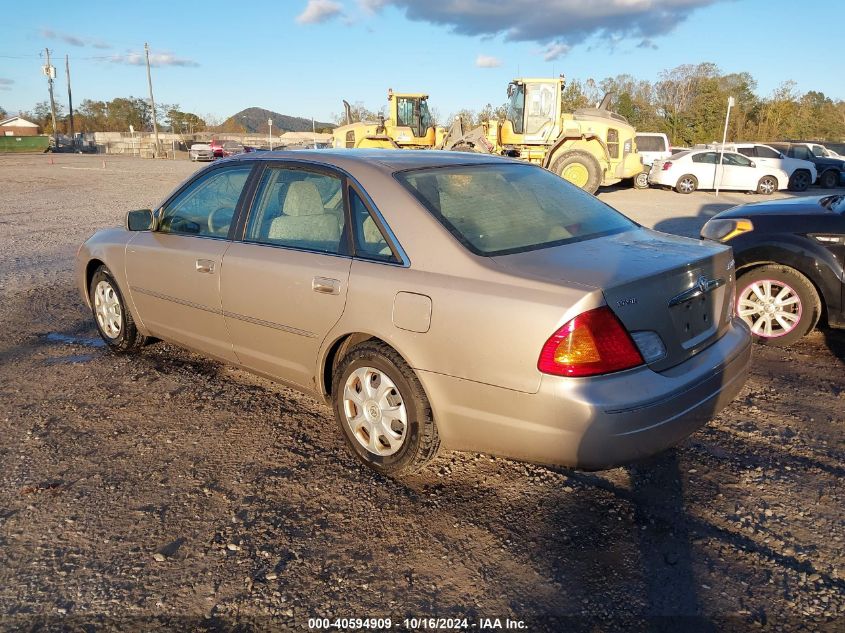 2000 Toyota Avalon Xl VIN: 4T1BF28B8YU007688 Lot: 40594909