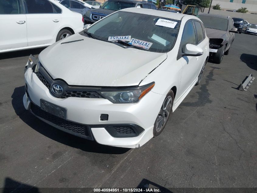 2017 Toyota Corolla Im VIN: JTNKARJE4HJ526881 Lot: 40594951