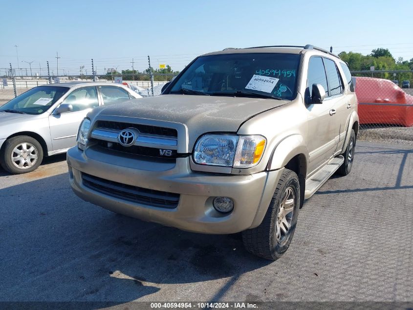 2005 Toyota Sequoia Limited V8 VIN: 5TDZT38A95S241962 Lot: 40594954