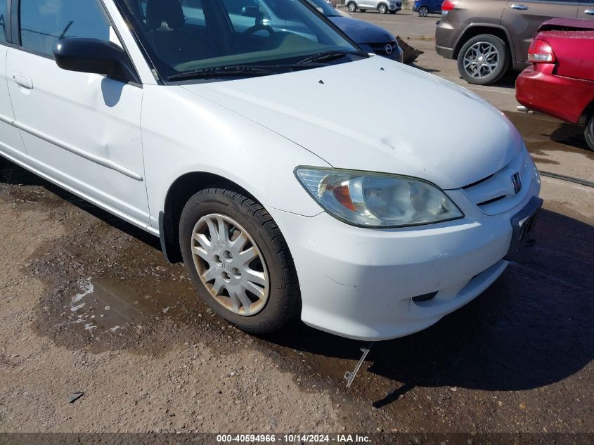 2004 Honda Civic Lx VIN: 2HGES16504H607026 Lot: 40594966