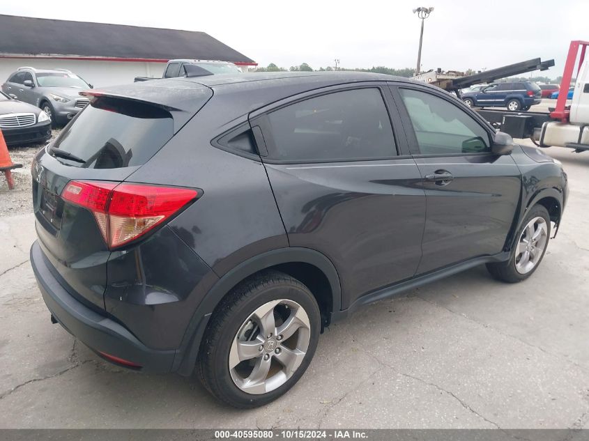 2018 Honda Hr-V Lx VIN: 3CZRU5H34JM722703 Lot: 40595080