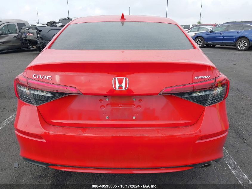 2022 Honda Civic Sport VIN: 2HGFE2F57NH592902 Lot: 40595085