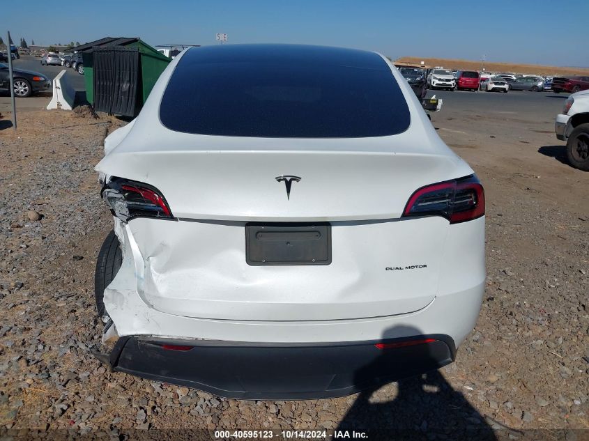 2023 Tesla Model Y Awd/Long Range Dual Motor All-Wheel Drive VIN: 7SAYGDEE6PF588608 Lot: 40595123