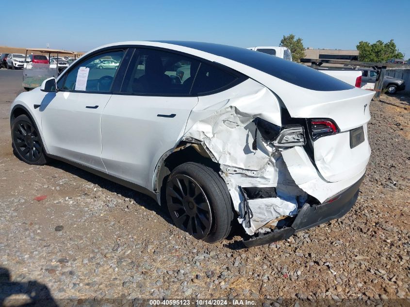 2023 Tesla Model Y Awd/Long Range Dual Motor All-Wheel Drive VIN: 7SAYGDEE6PF588608 Lot: 40595123