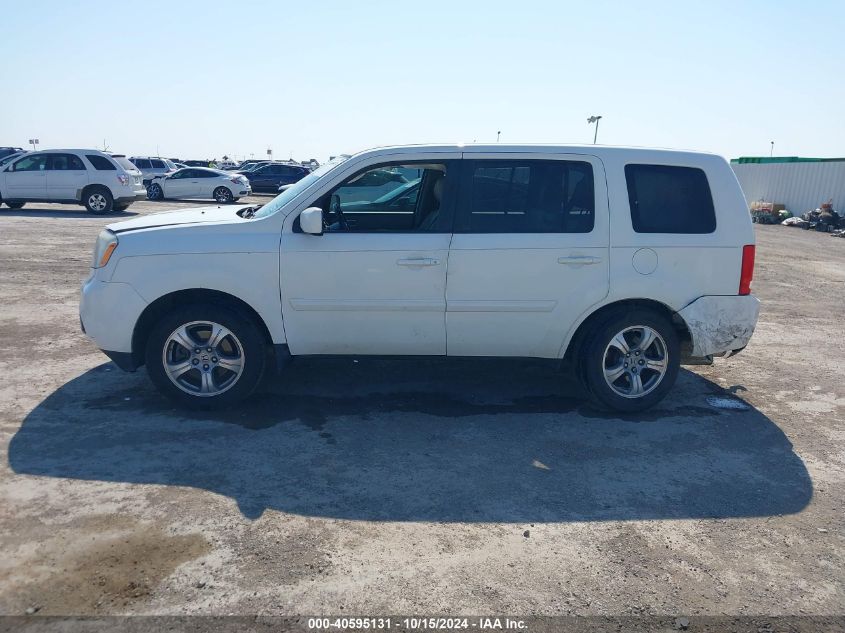 2013 Honda Pilot Ex-L VIN: 5FNYF3H55DB037426 Lot: 40595131