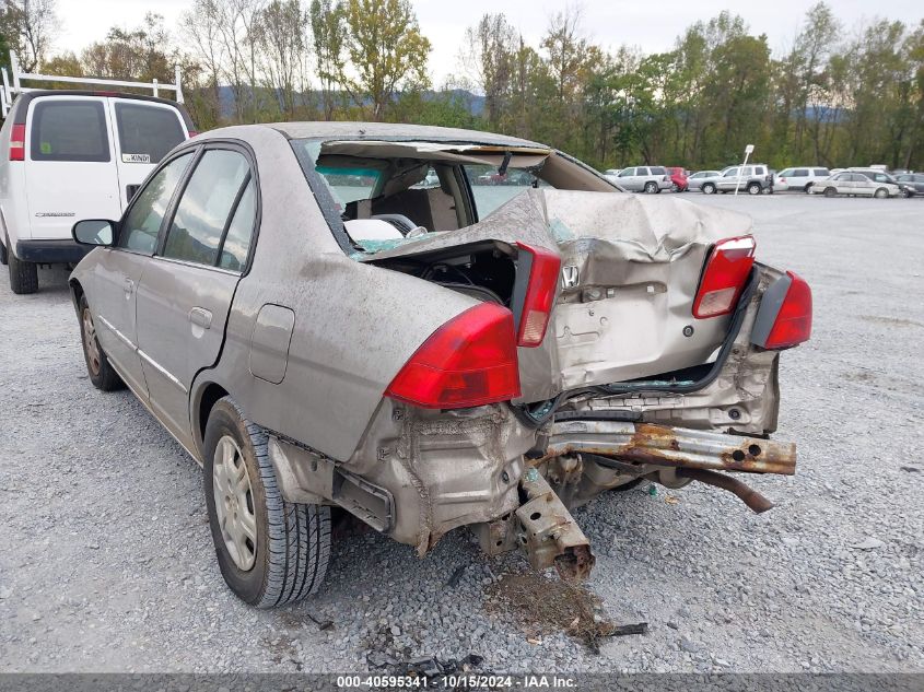 2002 Honda Civic Lx VIN: 2HGES16562H602717 Lot: 40595341