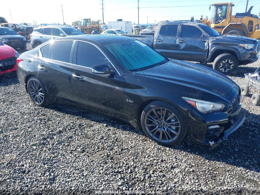 VIN JN1FV7AP1GM421490 2016 Infiniti Q50, 3.0T Red S... no.1