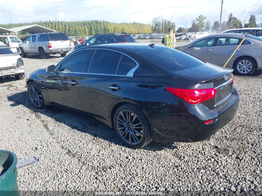 VIN JN1FV7AP1GM421490 2016 Infiniti Q50, 3.0T Red S... no.3