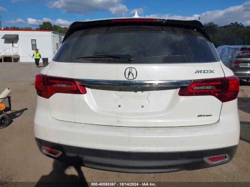 2016 Acura Mdx Technology Acurawatch Plus Packages/Technology Package VIN: 5FRYD4H45GB051557 Lot: 40595367