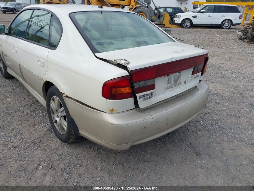 2004 Subaru Outback H6-3.0/H6-3.0 Vdc VIN: 4S3BE896147200706 Lot: 40595428