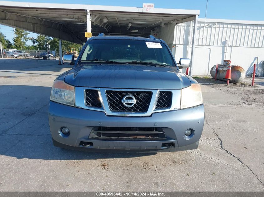 2010 Nissan Armada Platinum VIN: 5N1BA0NF7AN607449 Lot: 40595442