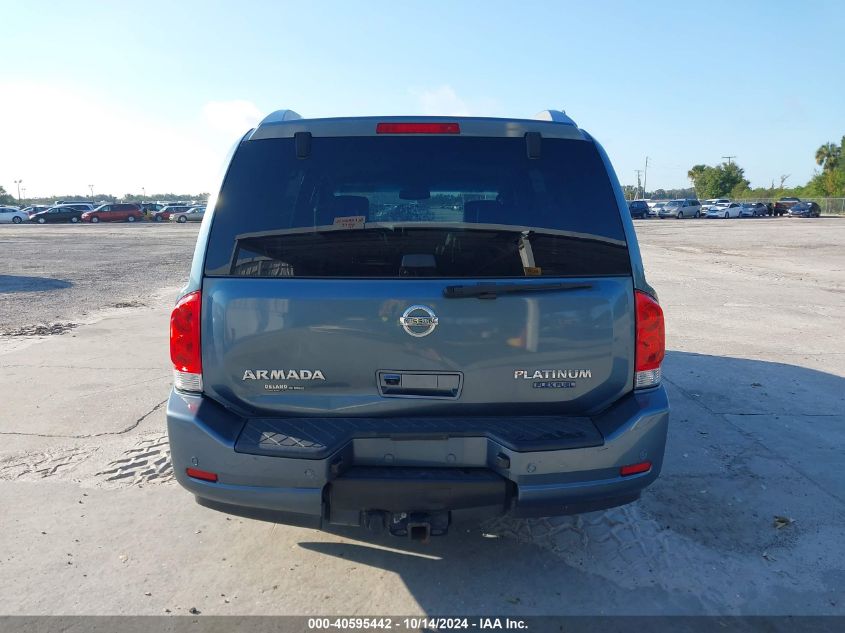 2010 Nissan Armada Platinum VIN: 5N1BA0NF7AN607449 Lot: 40595442