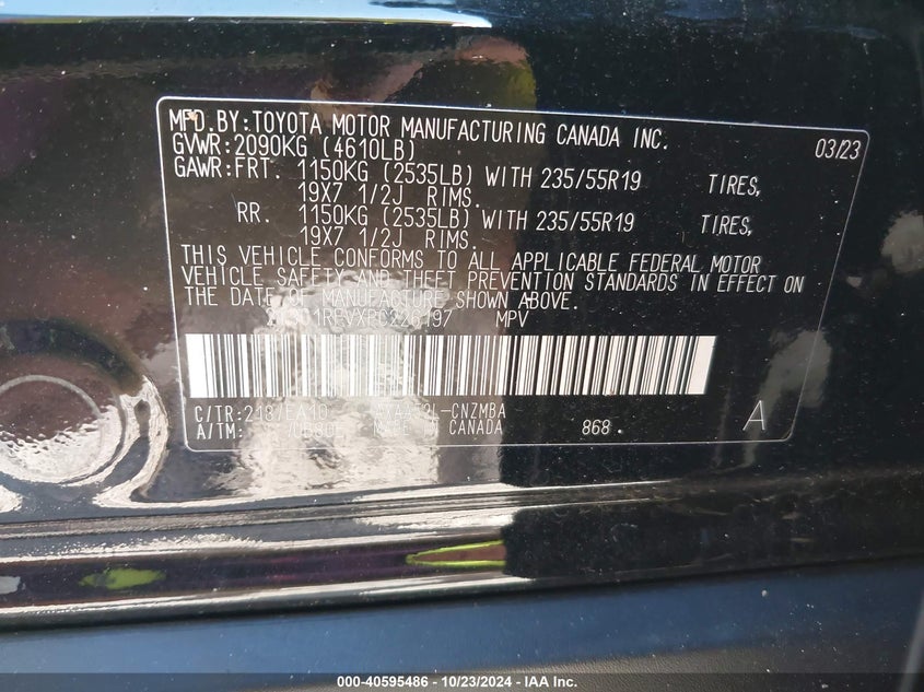 2023 TOYOTA RAV4 XLE PREMIUM - 2T3C1RFVXPC226197