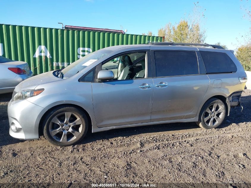 2013 Toyota Sienna Se 8 Passenger VIN: 5TDXK3DC8DS333015 Lot: 40595517