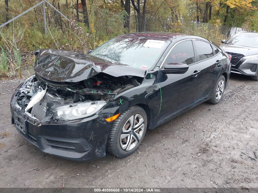 2018 Honda Civic Lx VIN: 2HGFC2F56JH601279 Lot: 40595605