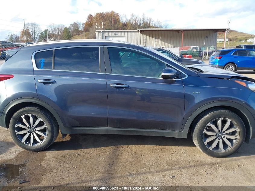 2017 Kia Sportage Ex VIN: KNDPNCAC3H7284107 Lot: 40595623