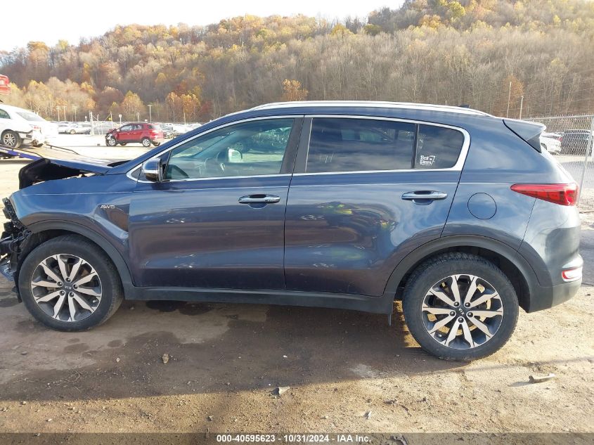 2017 Kia Sportage Ex VIN: KNDPNCAC3H7284107 Lot: 40595623